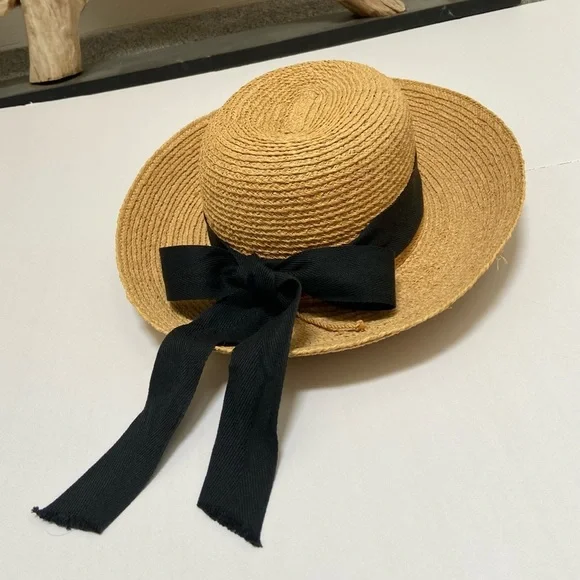 Helen Kaminski 100% Raffia Hat Turn Up/ Turn Down Brim - Picture 1 of 12
